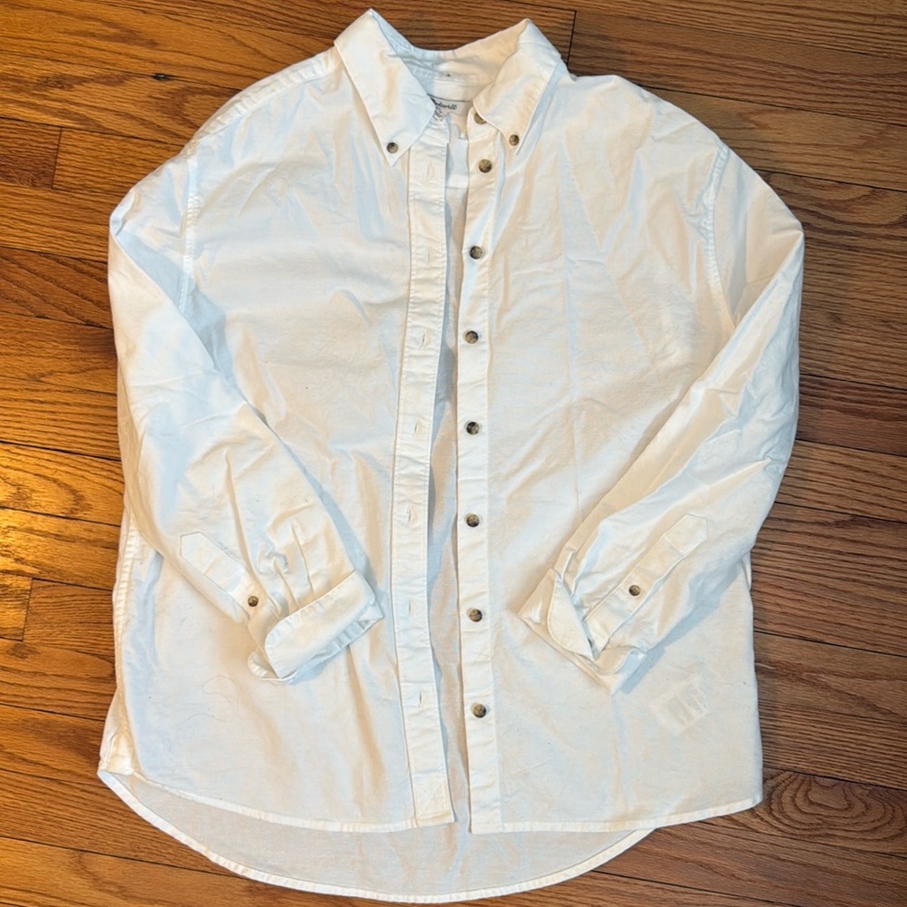 Madewell White Button Down
